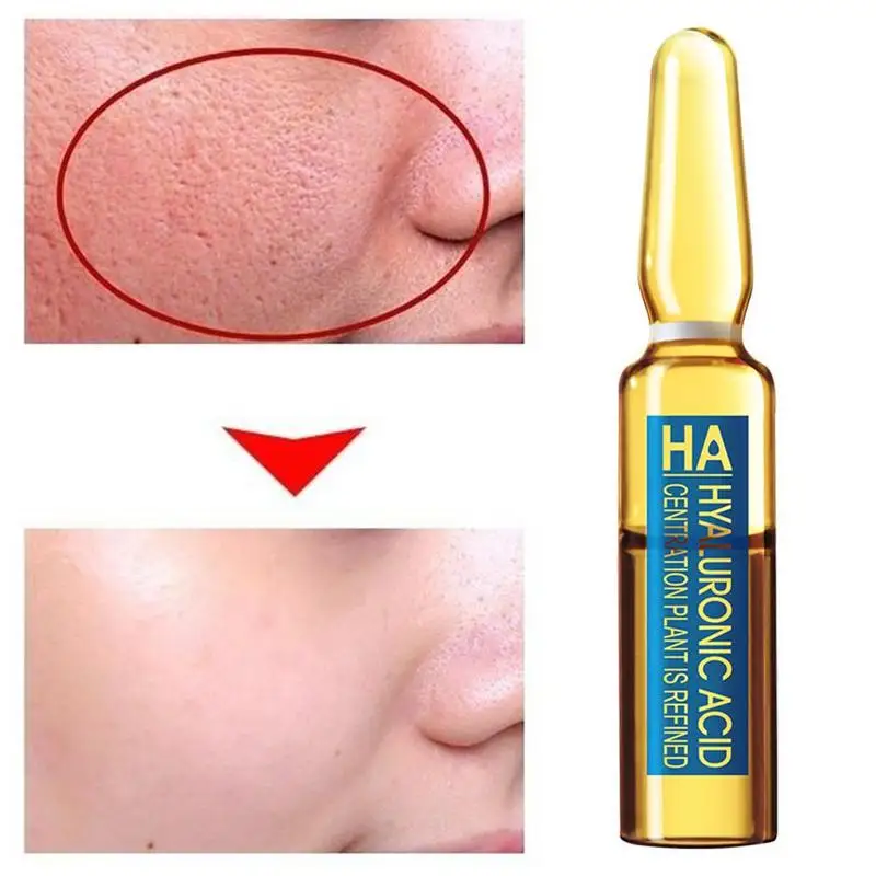 

7pcs/set 2ml Hyaluronic Acid Ampoule Face Eye Serum Pores Nicotinamide Wrinkle Skin Anti-ance Shrink Care Moisturizing I9Y6