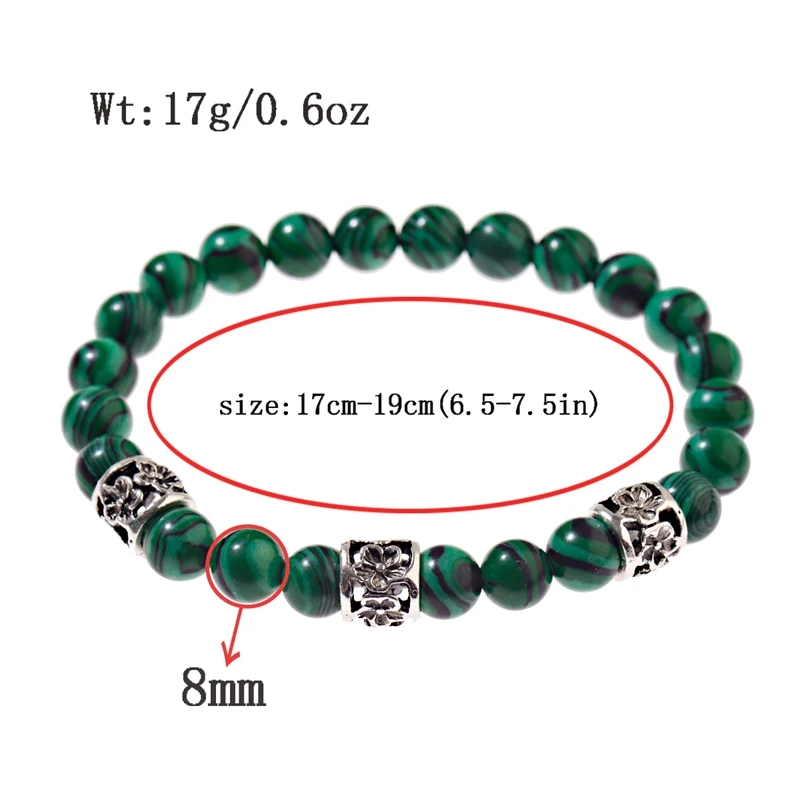 OIQUEI 2020 Модный Зеленый Малахит мужской браслет ретро сплав цветок Резные