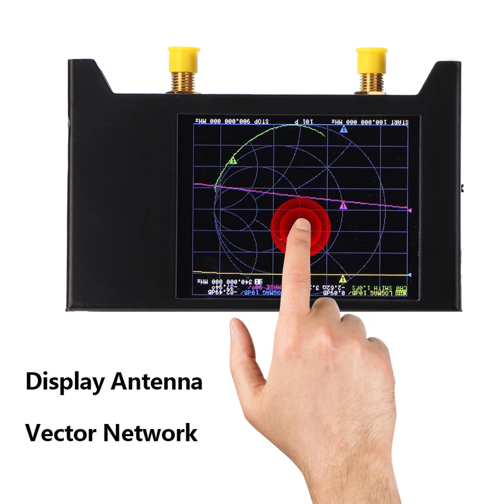 

NanoVNA-F V2 2.8 Inch IPS LCD Display Vector Network Analyzer S-A-A-2 Antenna Analyzer HF VHF UHF UV with Charging Cable