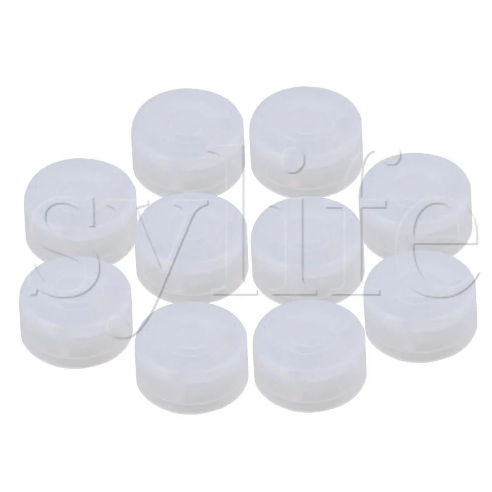 10 шт. белая пластиковая защитная крышка для педаль эффектов электрогитары ручка |