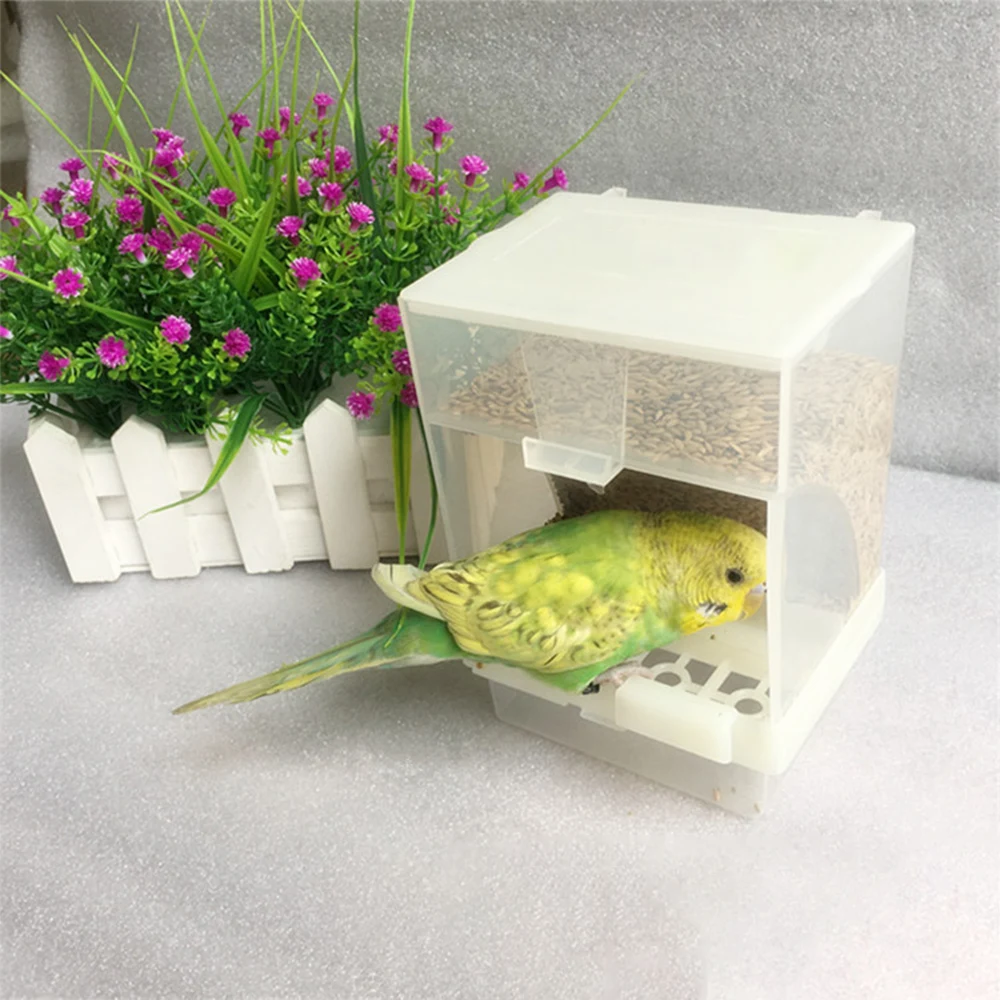 Автоматические Домашние любимцы птицы Попугай корм для домашней короб кормления