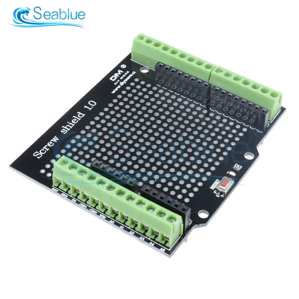 Винтовой щит Proto для Arduino кнопка сброса с открытым исходным кодом светодиод D13