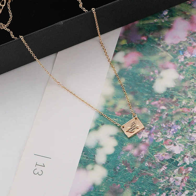 Новинка 2019 модное ожерелье красная нишевая цепочка до ключиц Женское Ожерелье