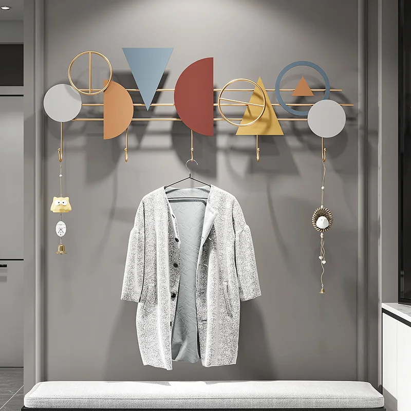 

Простой ручной 3D Железный декоративный крючок креативная вешалка для крыльца Роскошная вешалка для одежды Крючок для пальто настенные крю...