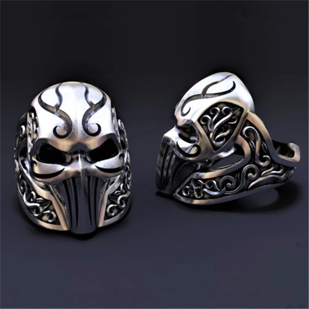 

Fashion Trend Domineering Horror Skull Men's Birthday Gift Ring Jewelry Anniversary Party Party Jewelry Ring Wholesale