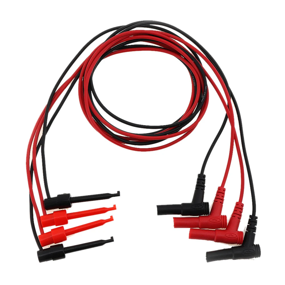 4 шт./лот защитные штекеры типа банан с переключателем и зажимом испытательные