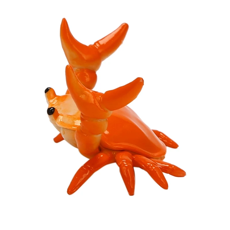 

Creative Cute Crab Pen Holder Weightlifting Crabs Penholder Bracket Storage Rack Gift Stationery Orange