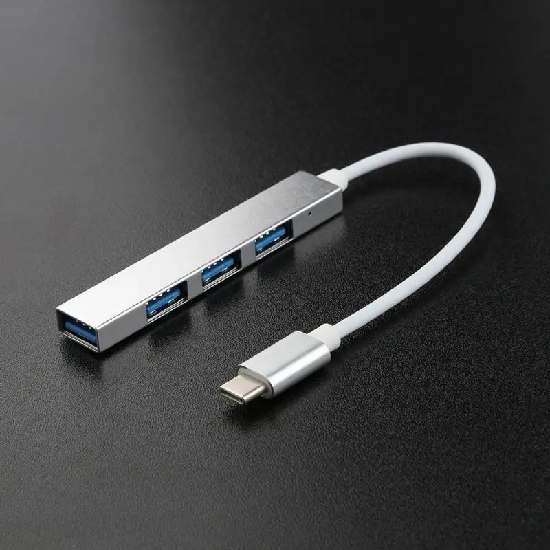 

New USB C HUB Type C to 4 USB 3.0 Adapter for macbook Pro Mobile Phone Laptop qiang