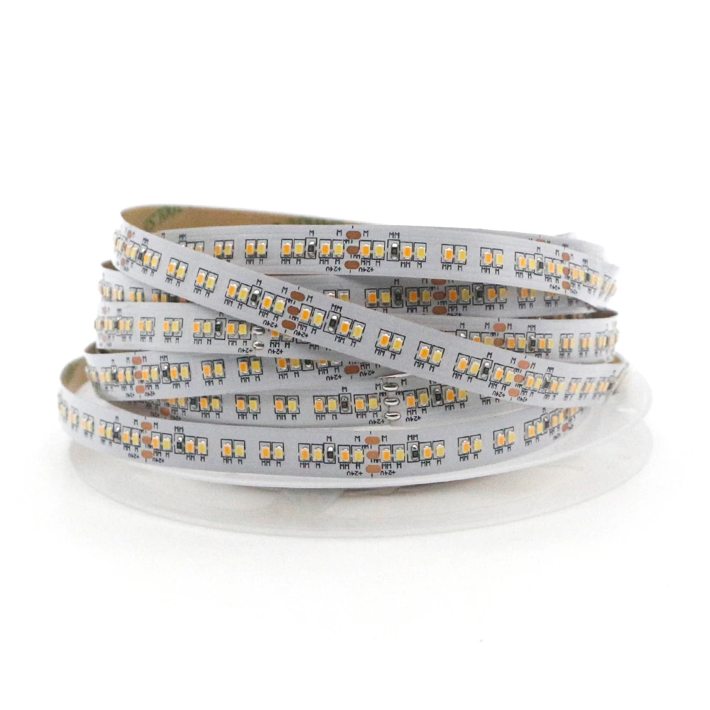 5/10 м CCT двойной белый DC24V CRI90 10 мм PCB 240Led s/m 19 2 W 2216 SMD гибкая светодиодная лента 7-10 лм