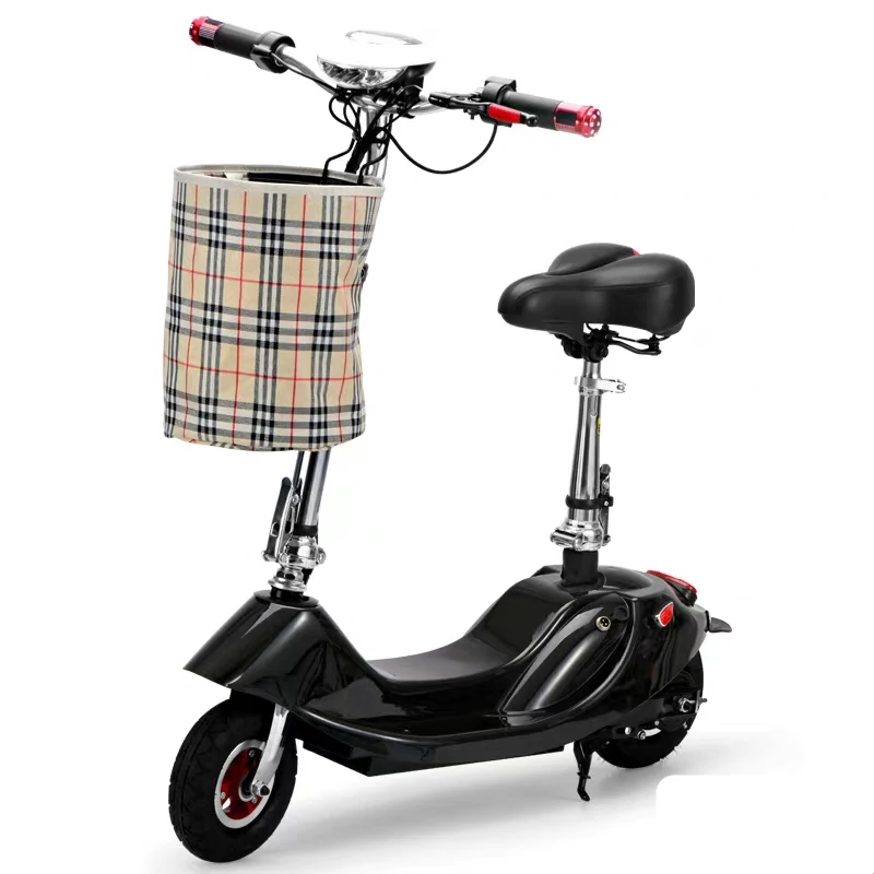 

Fashion Lady Adult Mini Bike Foldable Moto Bicycle With Seat 8 Inch 2 Wheel Folding Electric Mobility Scooter With Basket