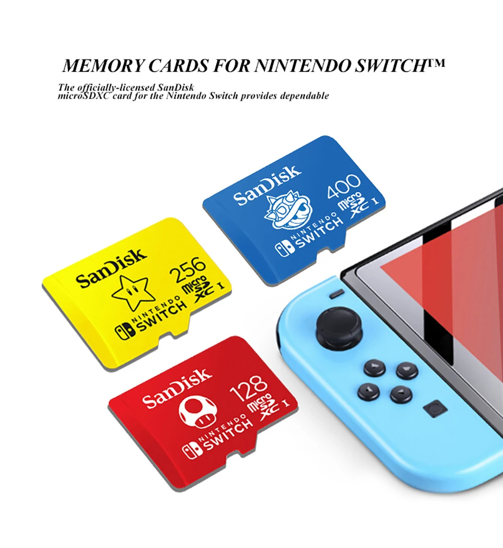 Карта памяти SanDisk 256G для Nintendo Switch microSDXC U3 4K Ultra HD 128G | Компьютеры и офис