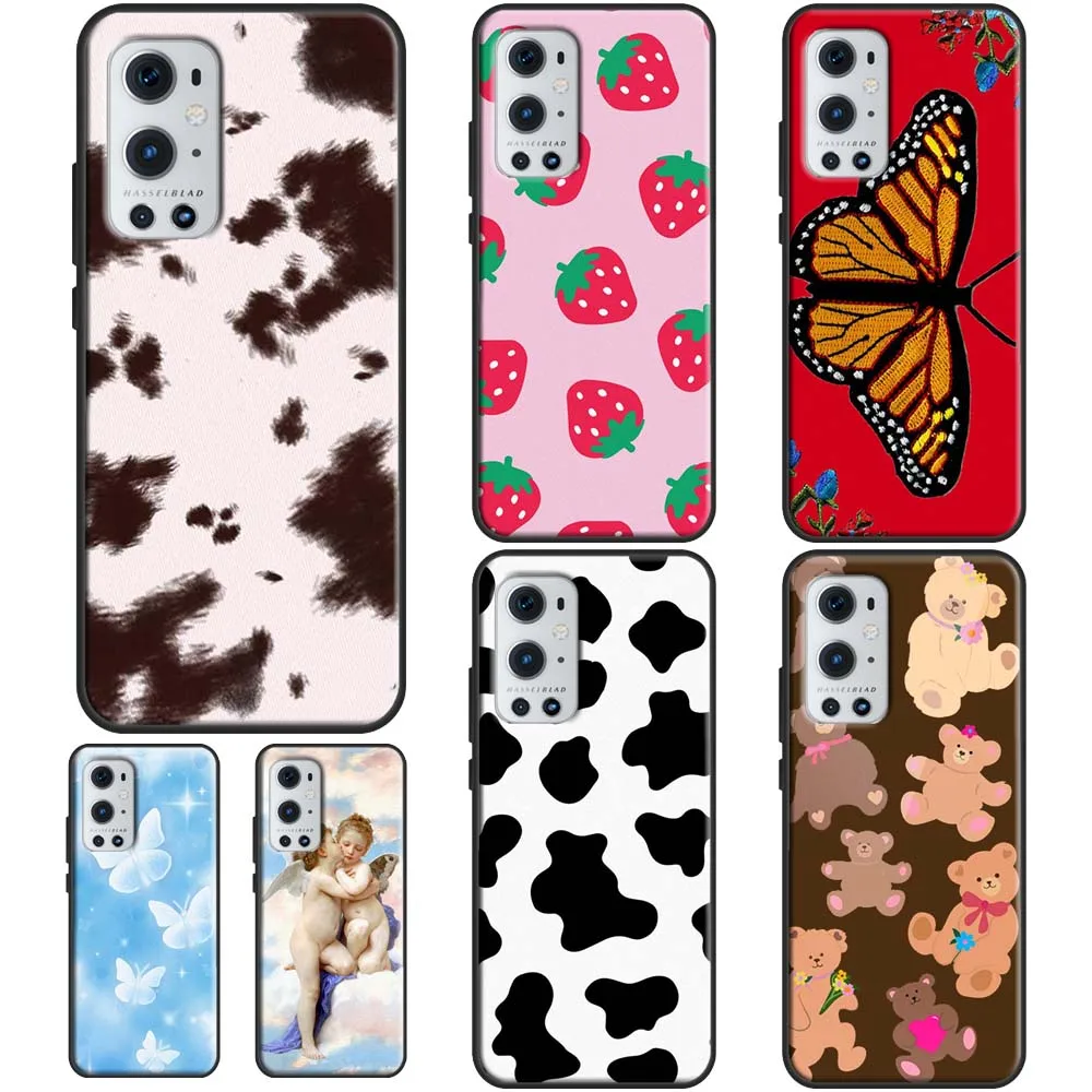 Милый чехол Lucky Butterfly Sky Bear-y из воловьей кожи для OPPO Realme GT Neo C3 C11 Q3 6 7 8 Pro OnePlus Nord 9R 8T 9 |