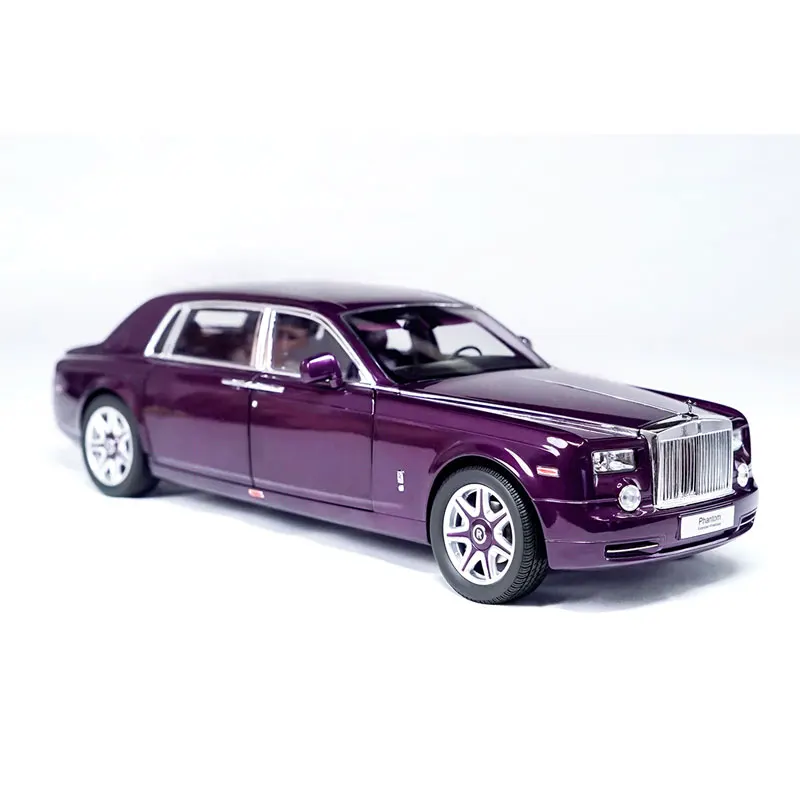 

1/18 Four-door Lengthened Simulation High-quality Alloy Car Model Purple