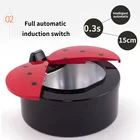 Мусорная корзина с умным датчиком, автоматическое электронное ведро для дома и офиса, интеллектуальный настольный мини-ведро для хранения, 2 л