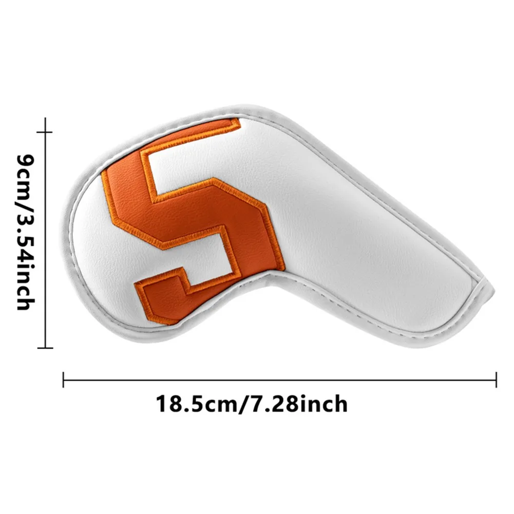 

10Pcs Golf Club Cover Iron Head Headovers Wedge Covers 4 5 6 7 8 9 A S P X Universal Colorful Protective Case Sleeve Golf Access