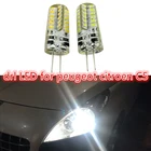 ДХО светодиодные, hp24w, G4, 12 В, высокая мощность, 48SMD, для peugeot 3008, 5008, citroen C5