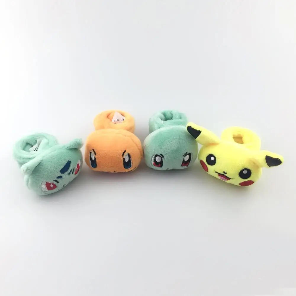 TAKARA TOMY Покемон мягкие домашние тапочки Плюшевые Пикачу игрушки kawaii милые