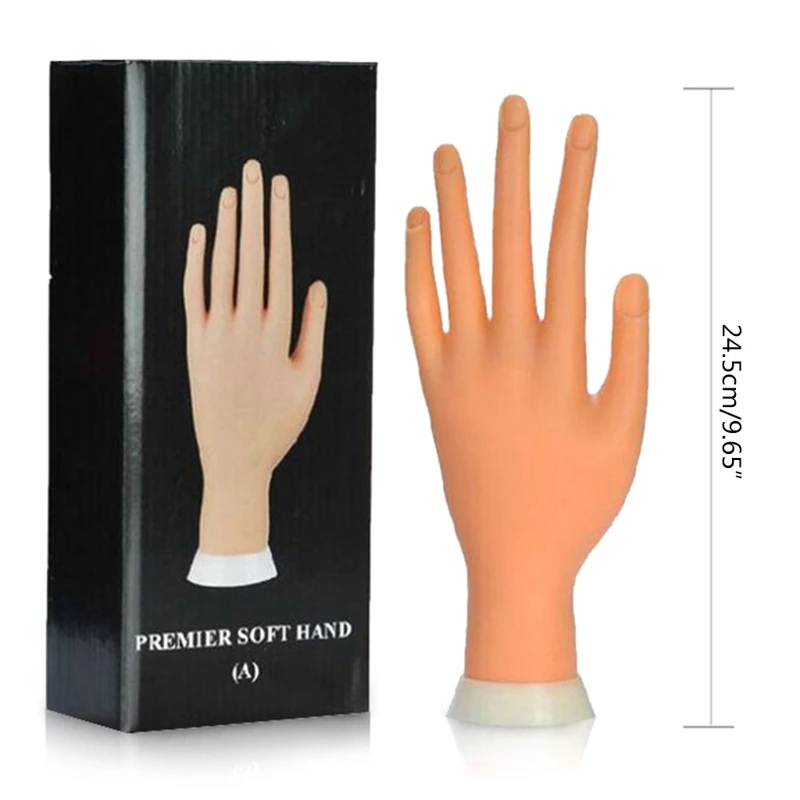 Моделирование для обучения ногтям 094E поддельная ручная модель гибкий подвижный