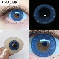 ovolook 2pcspair beauty lenses blue planet colored lenses for eyes cosmetic contact lenses myopia clear vision eye color lens