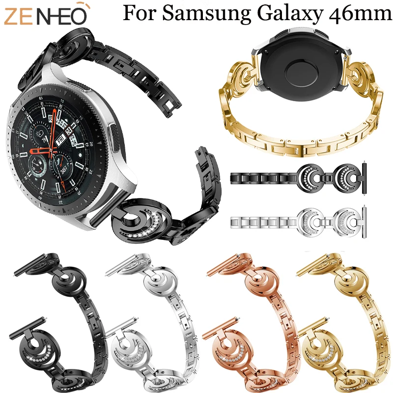 

Ремешок из нержавеющей стали для Samsung Galaxy watch 46 мм, металлический браслет для Gear S3 Frontier band 22 мм Huawei watch gt 2e