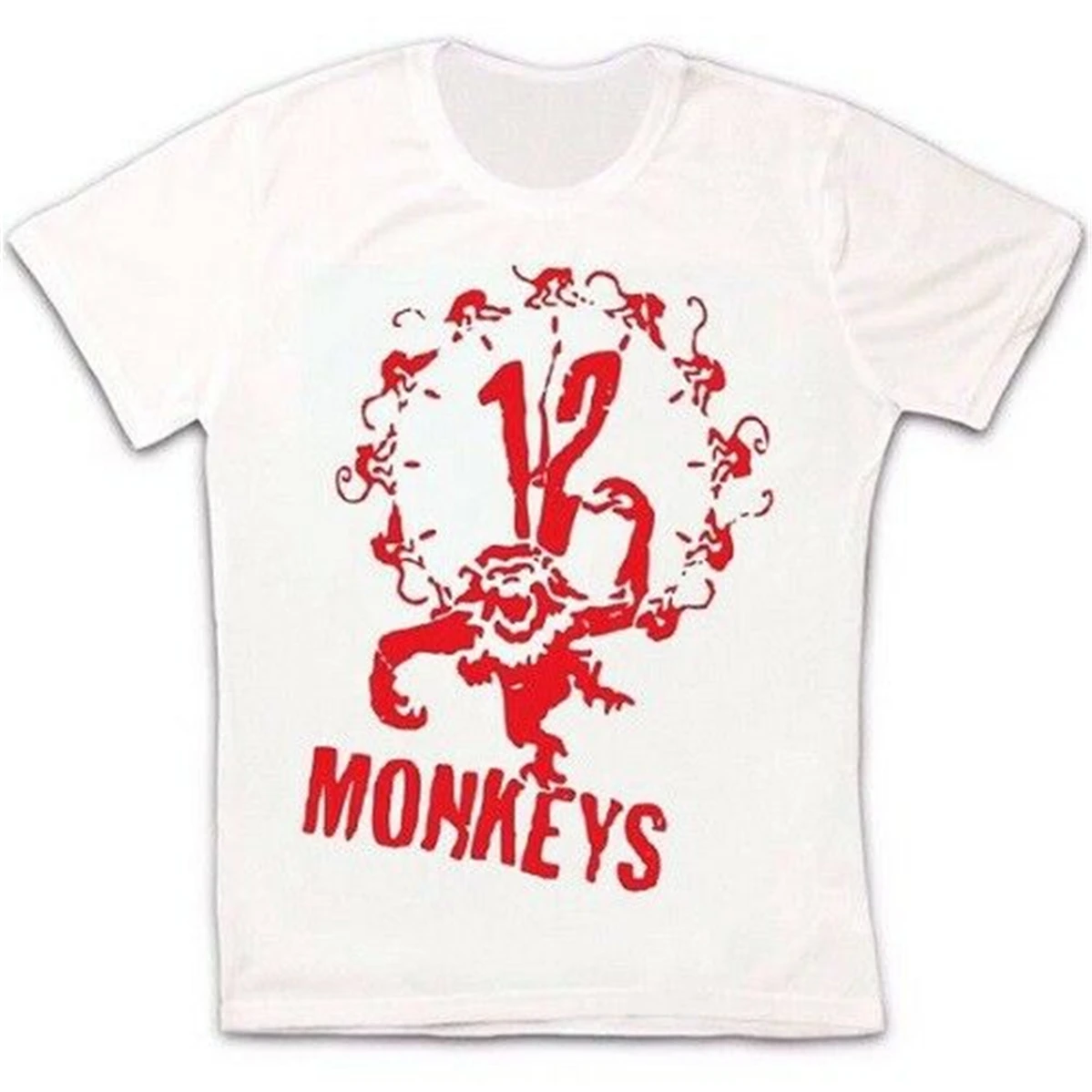 12 обезьян граффити Ретро Винтаж хипстер унисекс футболка 632 Новая Модная