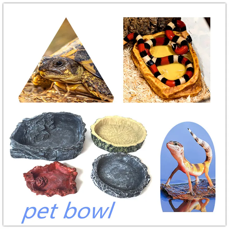 Пищевая чаша для рептилий миска воды кормушка черепаха ящерица змея амфибин