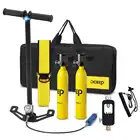 Комплект мини-резервуара DIDEEP 0,5 л с кислородным цилиндром, респиратор, воздушный ручной насос для подводного плавания, оборудование для подводного плавания