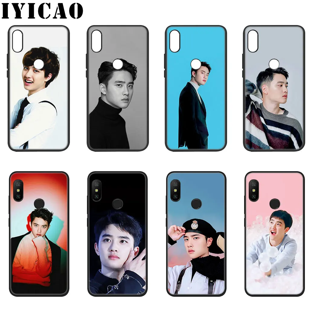 IYICAO EXO D.O. Doh Kyungsoo Soft Silicone Case for Xiaomi Redmi Note 4X 5 6 7 8 Pro 5A Prime |