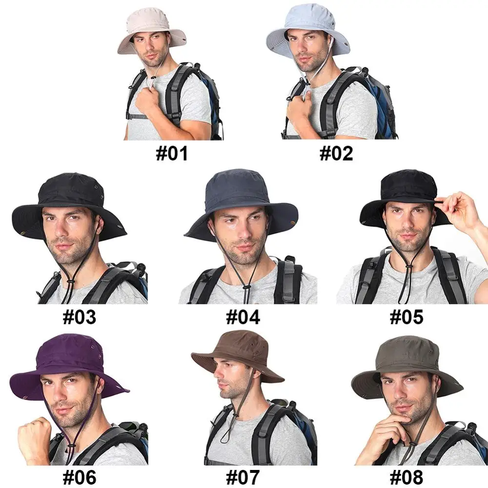 Новая Водонепроницаемая быстросохнущая Регулируемая шляпа для рыбалки с