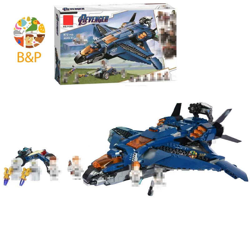 Новинка 2019 76126 872 шт Супер Герои серии Мстители Ultimate Quinjet Модель Строительный Блок