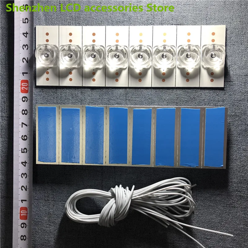 80 шт 6V SMD лампы бусины с оптический объектив фильтра для Светодиодный ТВ ремонт TCL