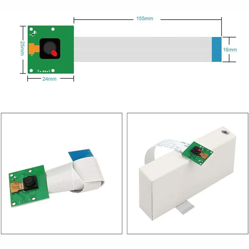 Камера Raspberry Pi 4 Model B видеомодуль OV5647 5-мегапиксельная веб-камера 1080p Mini сенсор для