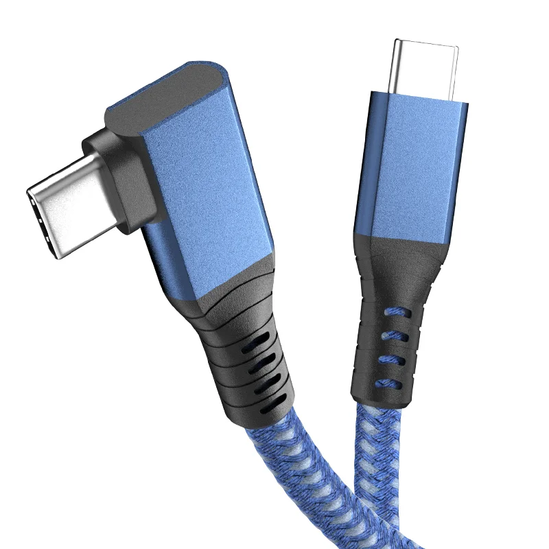 

40Gbps USB4 Cable 1m USB 4.0 Right Angle Cable Type C Male Cord PD 100W Fast Charging Thunderbolt 3 4 Compatible Elbow Cable