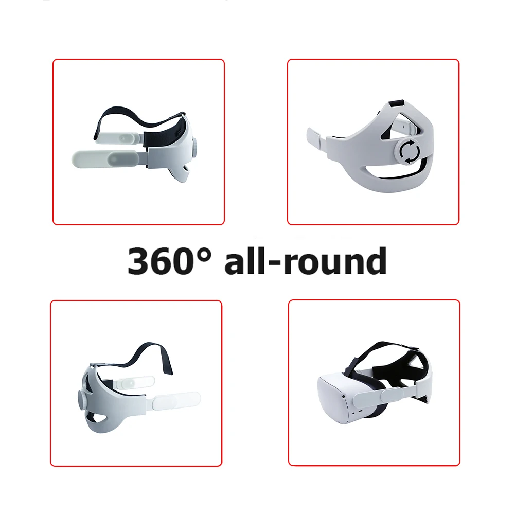 

Adjustable Headband for Oculus Quest 2 Head Strap with Foam Head Cushion Pad VR Headset Accessories Adjustable headwear