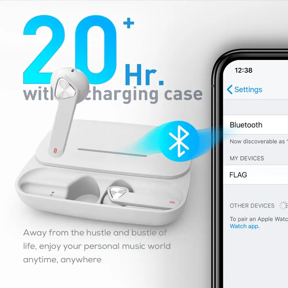 Беспроводные спортивные наушники TWS Bluetooth 5 0 для бега с поддержкой телефонов