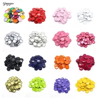200pcs/lot 25mm Inside Colored Round Flattened Bottle Caps for DIY Hairbow Crafts Hair Bows Necklace Jewelry Accessories