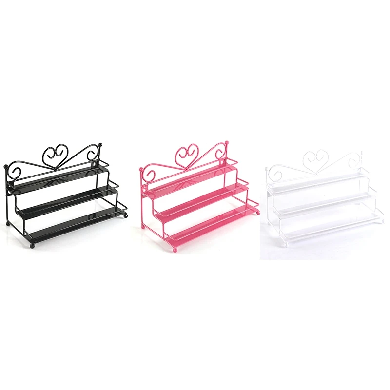 Лак для ногтей Метал Полка Косметическая Лаки Дисплей держатель Дизайн с