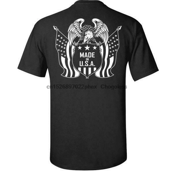 BuckUp Tactical EAGLE USA Черная футболка 100% Сделано в США|Мужские футболки| |