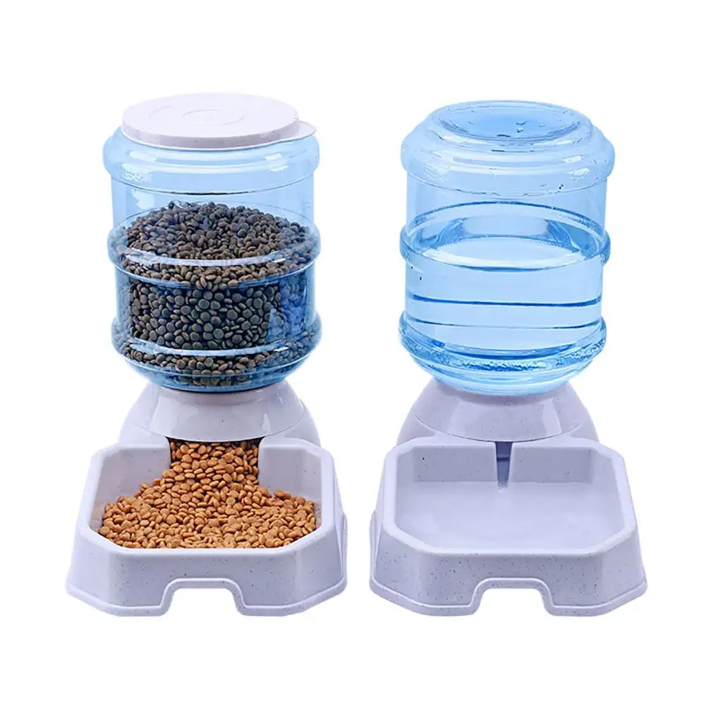 1Pc practical 3.8L Automatic Pet Feeder Large Capacity Water Food Holder Dog Drinking Bowl Pet Supply Accessories