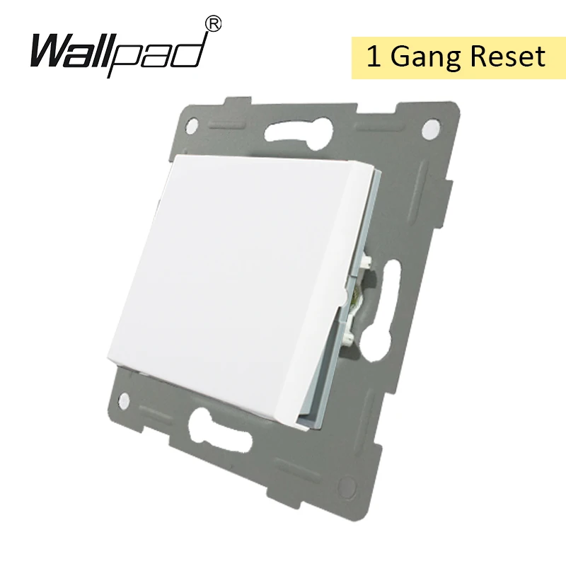 1 Gang Reset DIY ЕС функциональный ключ для модуля белый кнопочный переключатель и розетка с когтями монтажный Wallpad L6 серии - Цвет: 1 Gang Reset