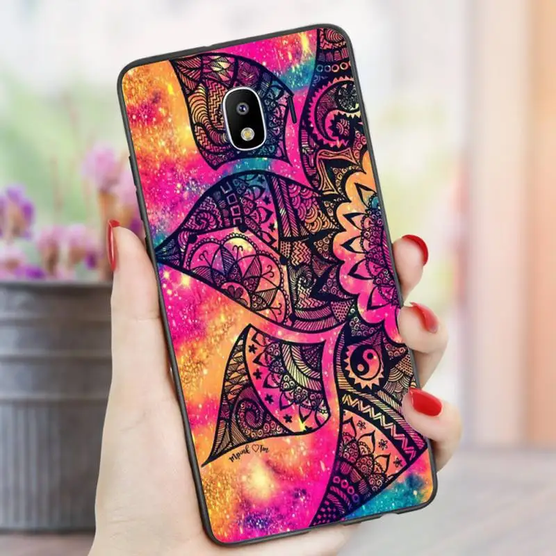 

Mandala flower Phone Case For Samsung A20s A30S A31 A40 A50S A51 A70 A71 A80 Black Soft nax fundas cover