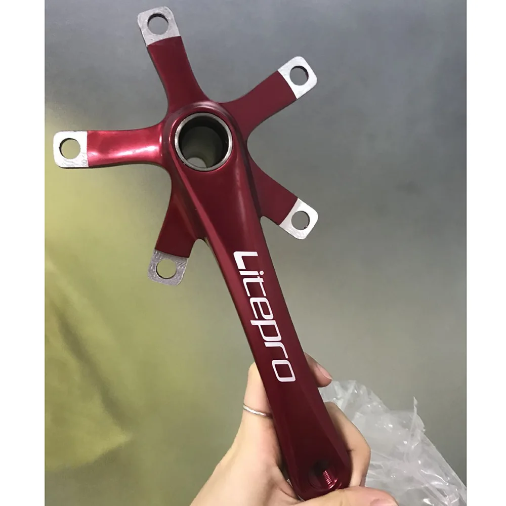 Велосипедные кривошипы Litep ro Elite с нижним кронштейном BCD 130 170 мм для Minivelo складной