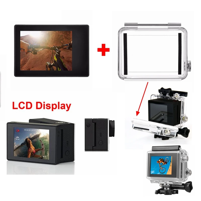 Lcd Sn 2.0 Inch Bacpac Non-Touch For Gopro Hero 4 3+ With Waterproof Back Cover | Электроника
