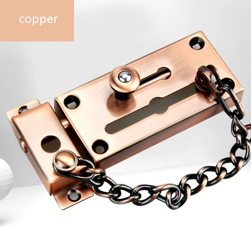 Утолщенная цепочка с защитой от кражи из нержавеющей стали для отеля 304 замок