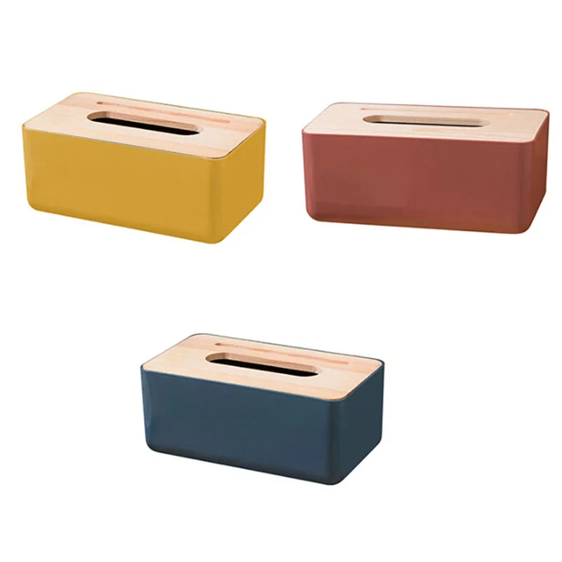 

Nordic Style Decoration Tools Plastic Tissue Box Paper Towel Tissue Case Holder Home Table Decor Organizer Household Supplies