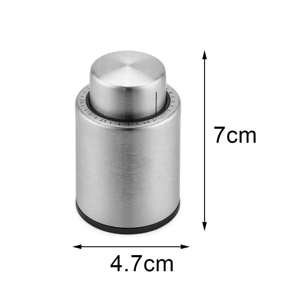 

ABS Vacuum Wine Bottle Stopper Sealed Storage Vacuum Memory Wine Stopper Push Style Bar Tools Barware Wine Cork Steel
