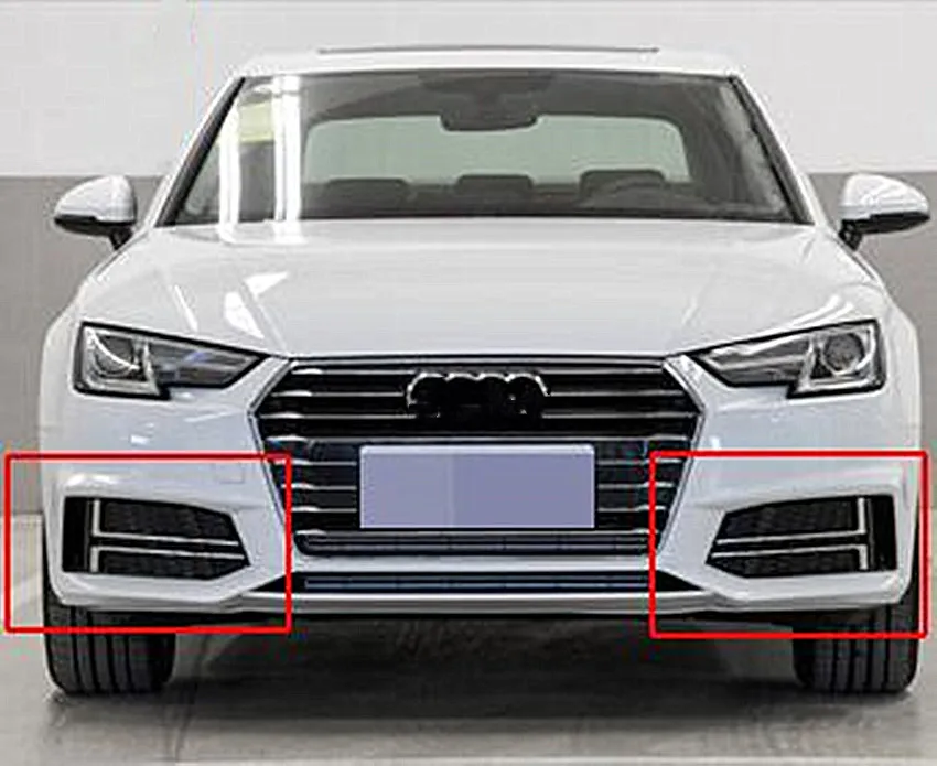 Пара Для S4 Стиль сотовый ПТФ в передний бампер решетка w/ACC для Audi A4 S-Line B9 17-18 автомобиль-Стайлинг передняя решетка бампера