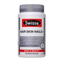free shipping swisse hair skin nails supports collagen production helps maintain healthy hair skin nails 100 pcs