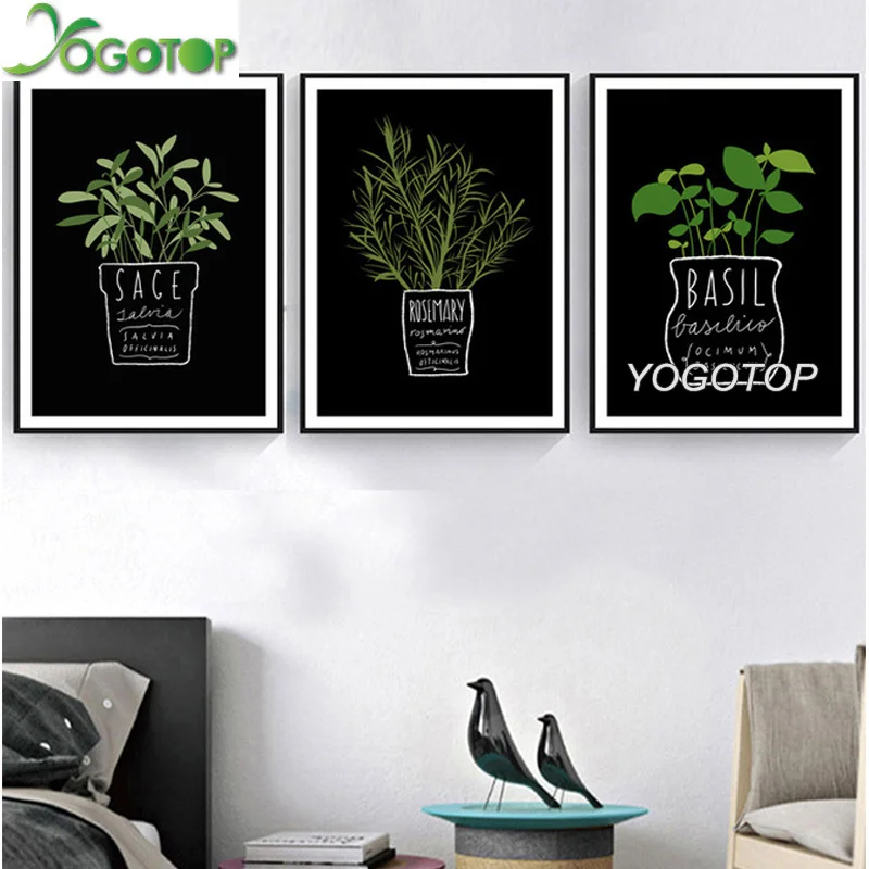 

5d diy Diamond Painting Plant And Letters 3pcs Diamond mosaic Embroidery Sale full sauqre round Picture landscape,gift ML891