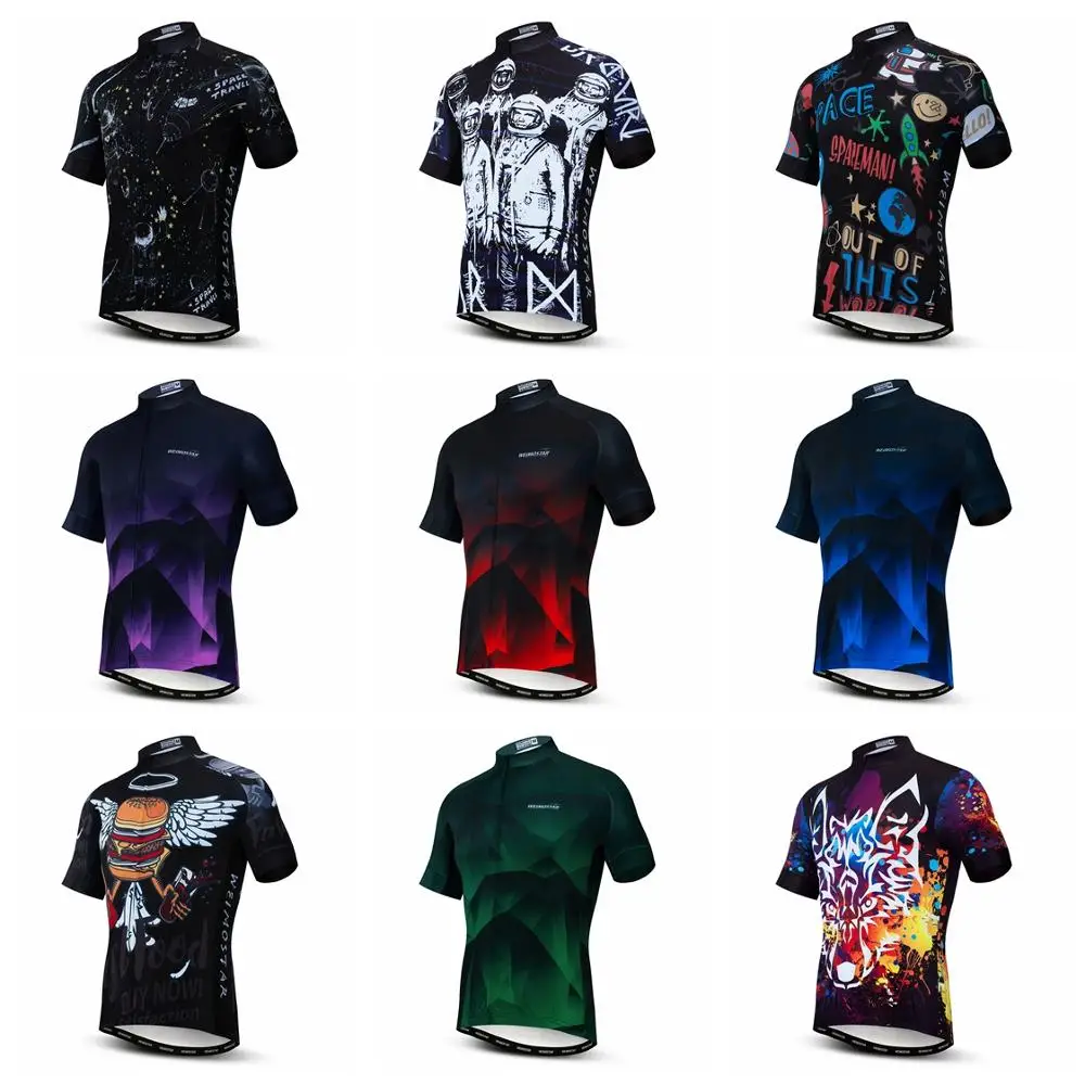 Джерси для велоспорта мужчин горного велосипеда MTB велосипедные Рубашки Топы Для